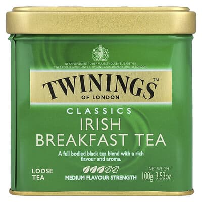 Twinings, Classics, Irish Breakfast Loose Tea, 3.53 oz