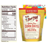 Bob's Red Mill, Polenta, Corn Grits, Gluten Free, 24 oz Pack of 2