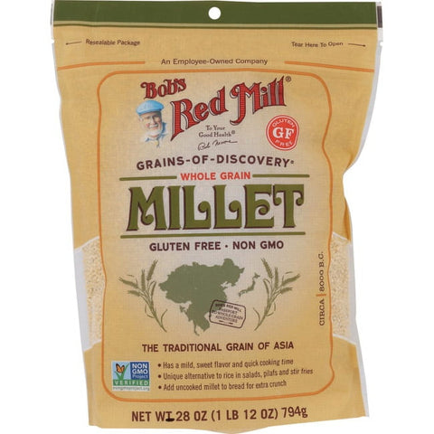 Bob's Red Mill Gluten Free Non-GMO Whole Grain Millet -- 28 oz
