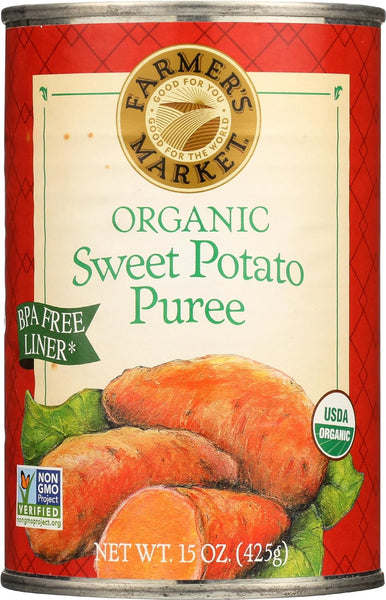 Farmer's Market Organic Sweet Potato Puree -- 15 oz