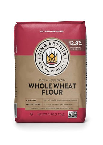 King Arthur Baking Company Traditional Whole Wheat Flour -- 5 lbs