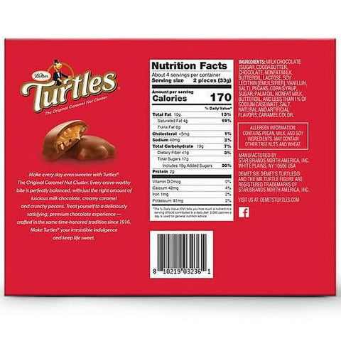 Turtles The Original Caramel Nut Cluster, 4.6 oz