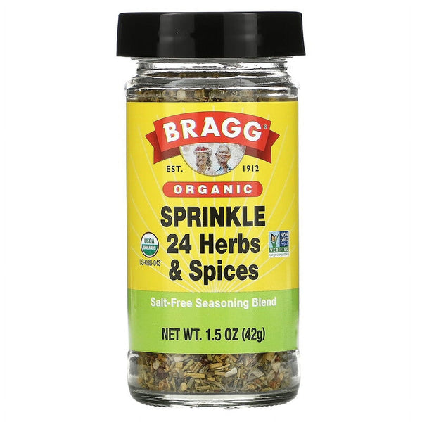 Bragg, Organic, Sprinkle 24 Herbs & Spices, Salt-Free Seasoning Blend , 1.5 oz