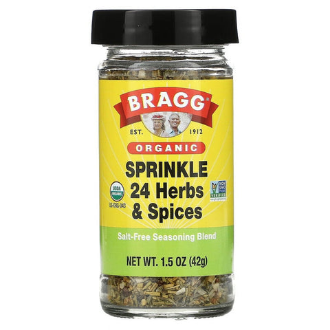 Bragg, Organic, Sprinkle 24 Herbs & Spices, Salt-Free Seasoning Blend , 1.5 oz