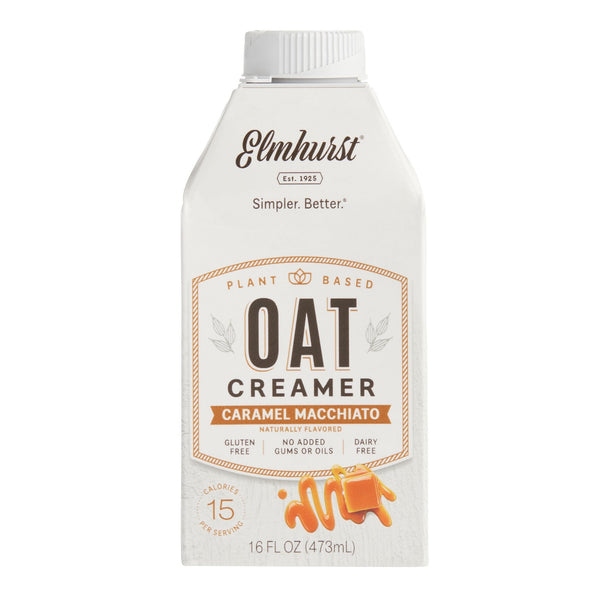 Elmhurst Caramel Macchiato Oat Creamer -- 16 fl oz