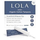 Lola Regular & Super Organic Cotton Tampons Mixed Pack - 20 Plastic Applicator Tampons