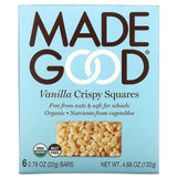MadeGood, Crispy Squares, Vanilla, 6 Bars, 0.78 oz Pack of 2