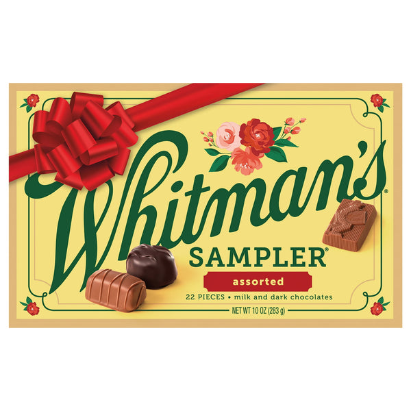 Whitman's Assorted Chocolates Holiday Sampler, 10 Ounce (22 Pieces) Holiday Sampler Assorted