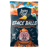 LesserEvil Corn Puffs Organic Gluten Free Space Balls Interstellar Cheddar -- 5 oz