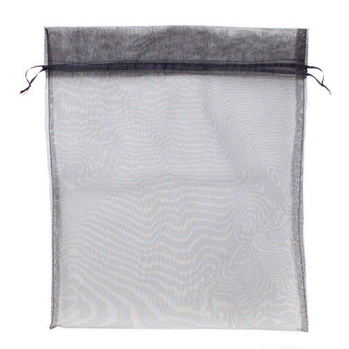 Extra Large (20in x 21in) Black Organza Bag with Drawstrings