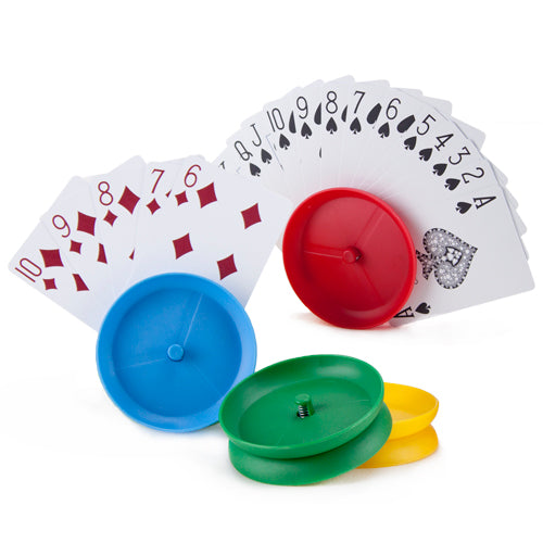 Set of 4 Circle-shaped Hands-free Playing Card Holders