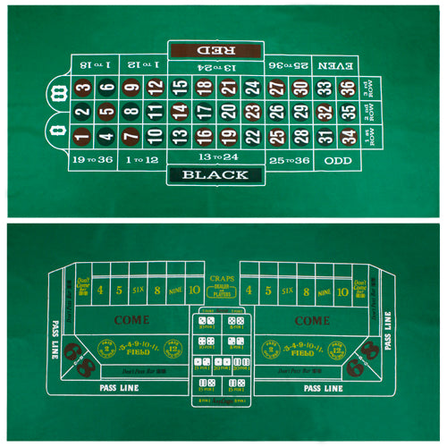 Craps and Roulette Table Felt