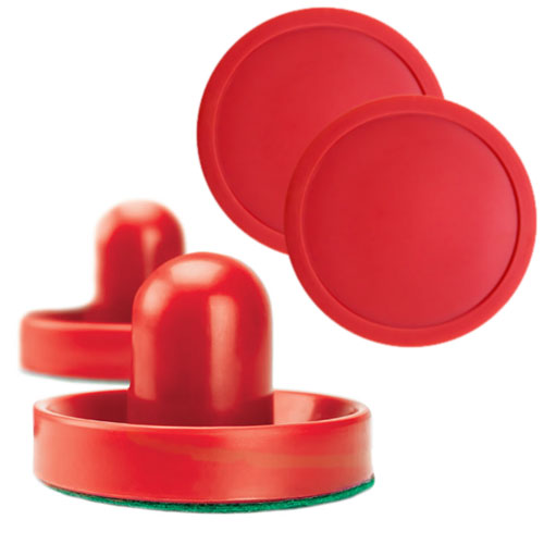 Pair of Air hockey Pucks and Paddles (Full Size)