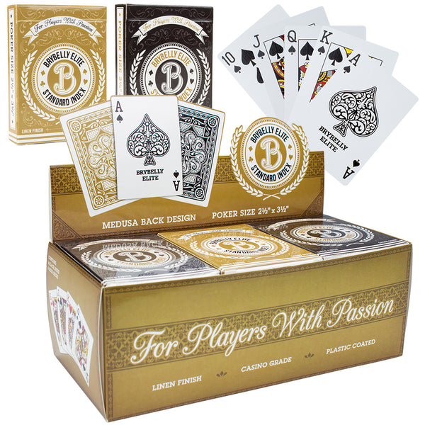 Brybelly Elite Medusa - 12 Decks (Black/Gold) Wide / Regular