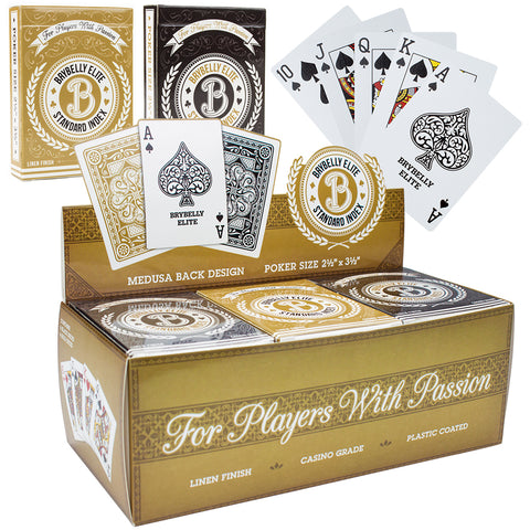 Brybelly Elite Medusa - 12 Decks (Black/Gold) Wide / Regular