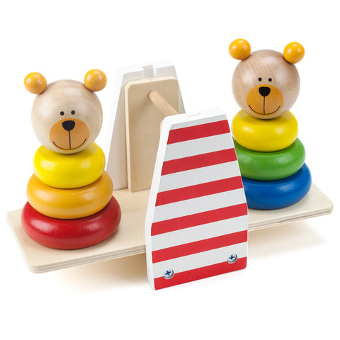 Balancing Bears Stacking See-Saw