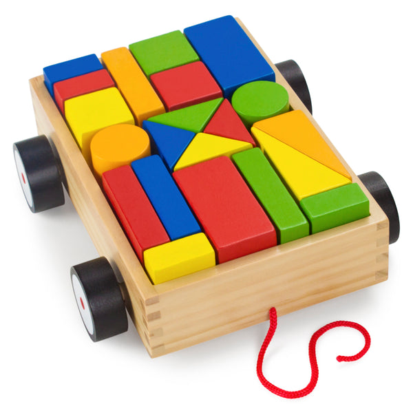 Take-Along Building Block Wagon