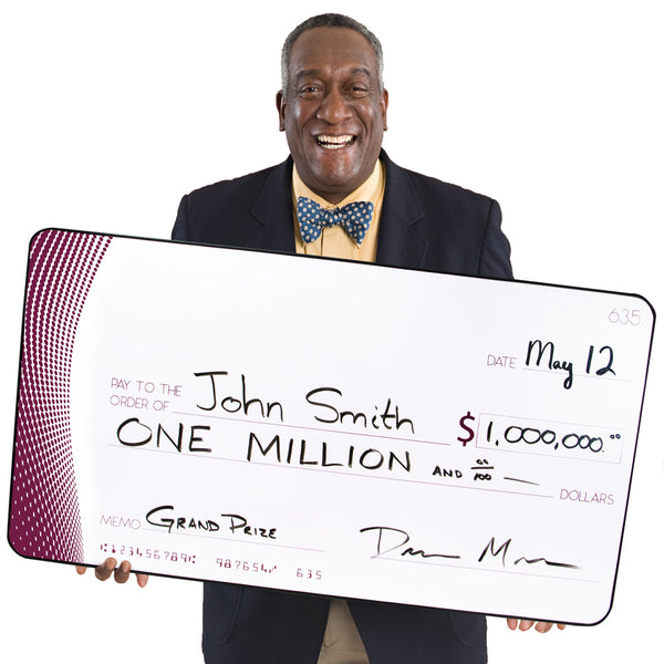Giant Dry Erase Presentation Check 39.25" x 21.25"