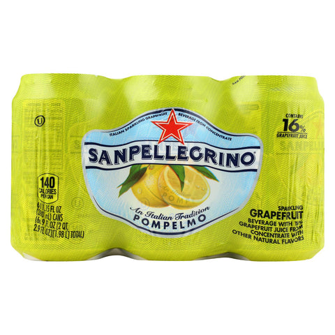 San Pellegrino Sparkling Water - Pompelmo Grapefruit - Case Of 4 - 11.1 Fl Oz.