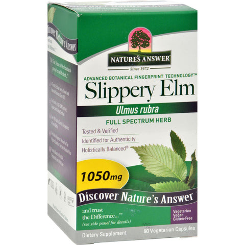 Nature's Answer Slippery Elm Bark - 90 Vegetarian Capsules