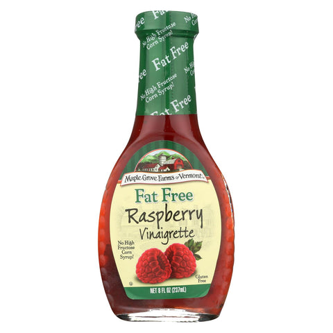 Maple Grove Farms Fat Free Raspberry Vinaigrette Dressing - Case Of 12 - 8 Oz.
