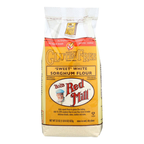 Bob's Red Mill Gluten Free Sweet White Sorghum Flour - 22 Oz - Case Of 4