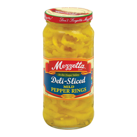 Mezzetta Mild Deli - Sliced Pepper Rings - Case Of 6 - 16 Fl Oz.