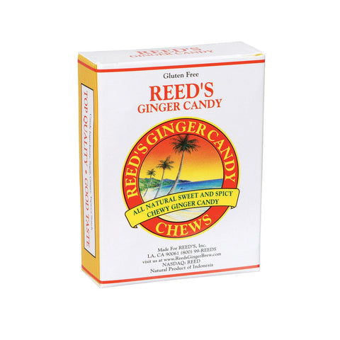 Reed's Ginger Beer Chewy Ginger Candy Rolls - Case Of 20 - 2 Oz