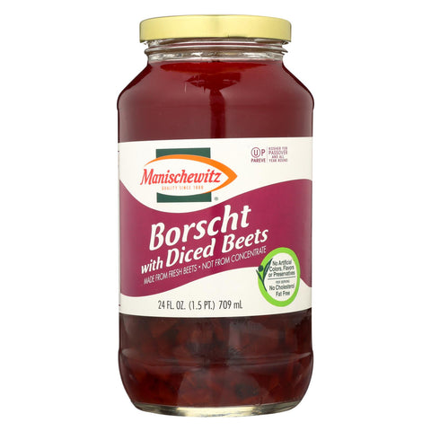 Manischewitz Borscht With Shredded Beets - Case Of 12 - 24 Oz.