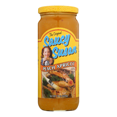 Saucy Susan Original Sauce - Peach Apricot - Case Of 12 - 19 Oz.