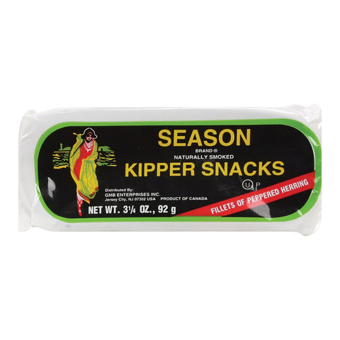 Season Brand Kipper Snacks Salt Added - Case Of 24 - 3.25 Oz.