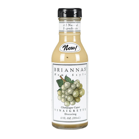 Brianna's Vinaigrette Dressing - Champagne Caper - Case Of 6 - 12 Oz.