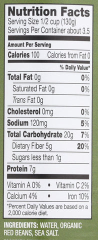 Westbrae Foods Organic Red Beans - Case Of 12 - 15 Oz.