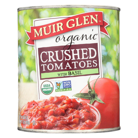 Muir Glen Crushed Tomato With Basil - Tomato - Case Of 12 - 28 Oz.