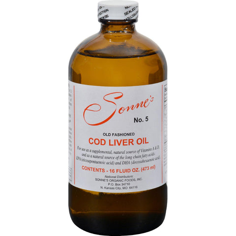 Sonne's Old Fashioned Cod Liver Oil No 5 - 16 Fl Oz