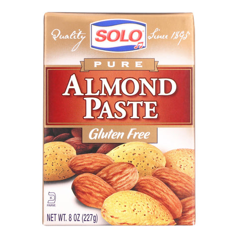 Solo Pure Almond Paste  - Case Of 6 - 8 Oz