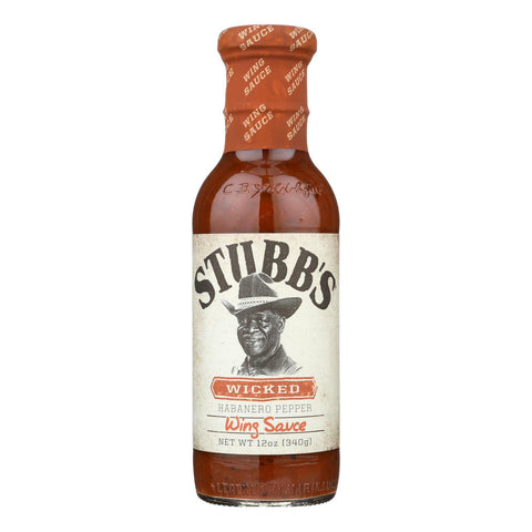 Stubb's Wicked Wing Sauce  - Case Of 6 - 12 Fz