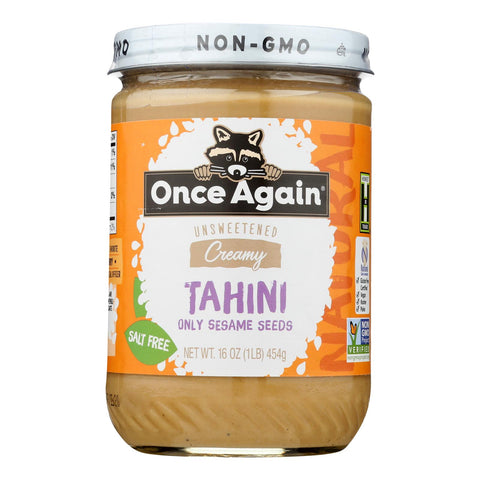 Once Again Tahini Butter, Sesame Tahini  - Case Of 12 - 16 Oz