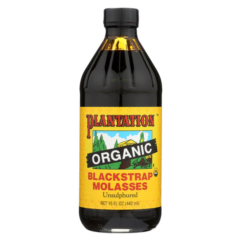 Plantation Organic Blackstrap Molasses Syrup - Case Of 12 - 15 Oz.