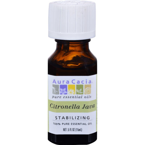 Aura Cacia Pure Essential Oil Citronella Java - 0.5 Fl Oz