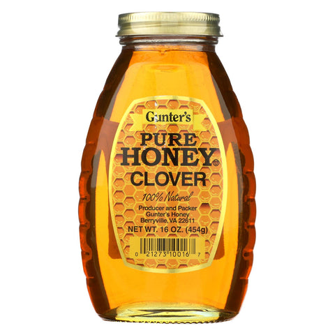 Gunter Pure Clover Honey - Case Of 12 - 16 Oz.