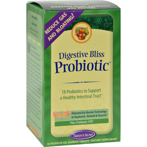 Nature's Secret Digestive Bliss Probiotic - 30 Tablets