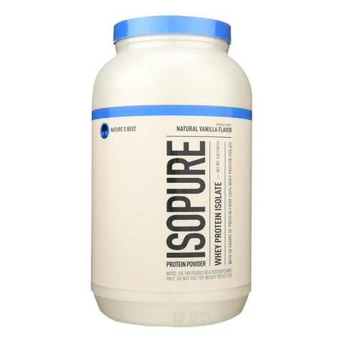 Nature's Best Isopure Vanilla Whey Protein Isolate Powder  - 1 Each - 3 Lb