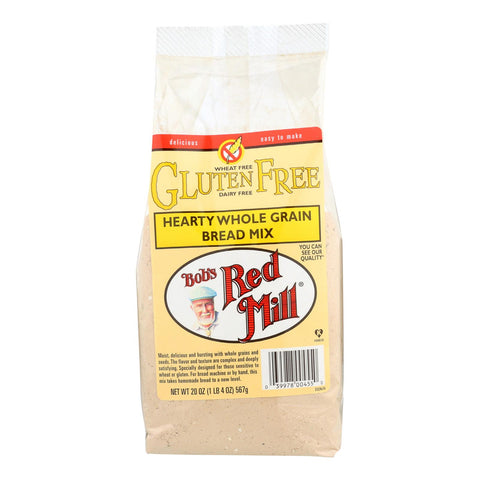 Bob's Red Mill Gluten Free Hearty Whole Grain Bread Mix - 20 Oz - Case Of 4