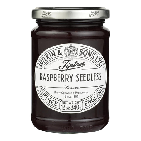 Tiptree Fruit Spread - Red Raspberry Seedless - Case Of 6 - 12 Fl Oz.