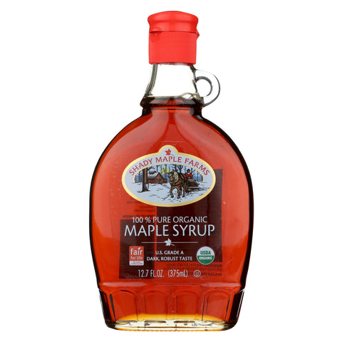 Shady Maple Farms 100 Percent Pure Organic Maple Syrup - Case Of 12 - 12.7 Fl Oz.