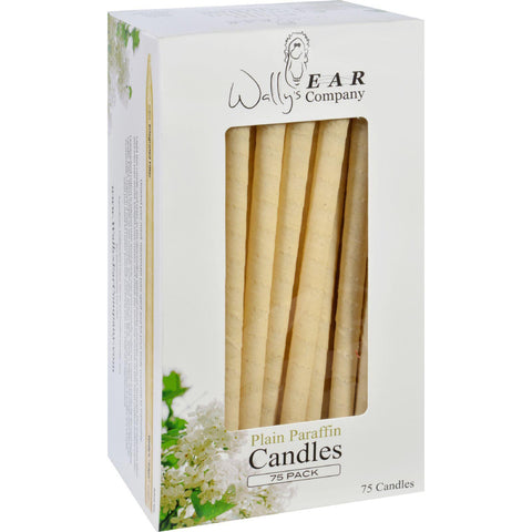 Wally's Natural Products Candles - Paraffin Plain - Case Of 75