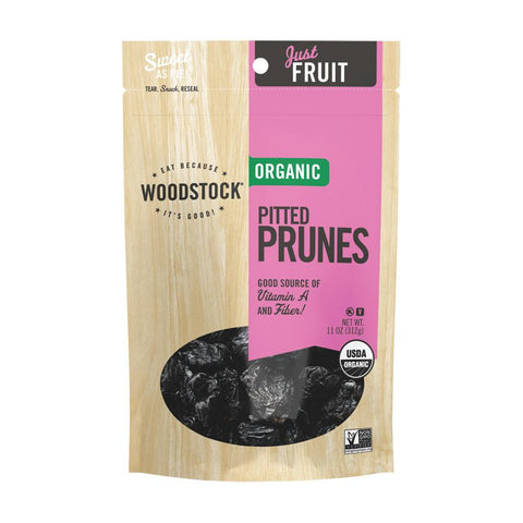 Woodstock Organic California Prunes - Pitted - Case Of 8 - 11 Oz.