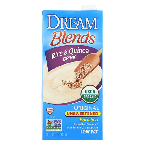 Dream Blends Original Unsweetened Rice And Quinoa Drink - Case Of 6 - 32 Fl Oz.