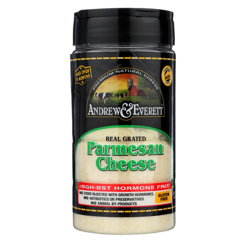 Andrew And Everett - Grated Parmesan Cheese - Case Of 12 - 7 Oz.